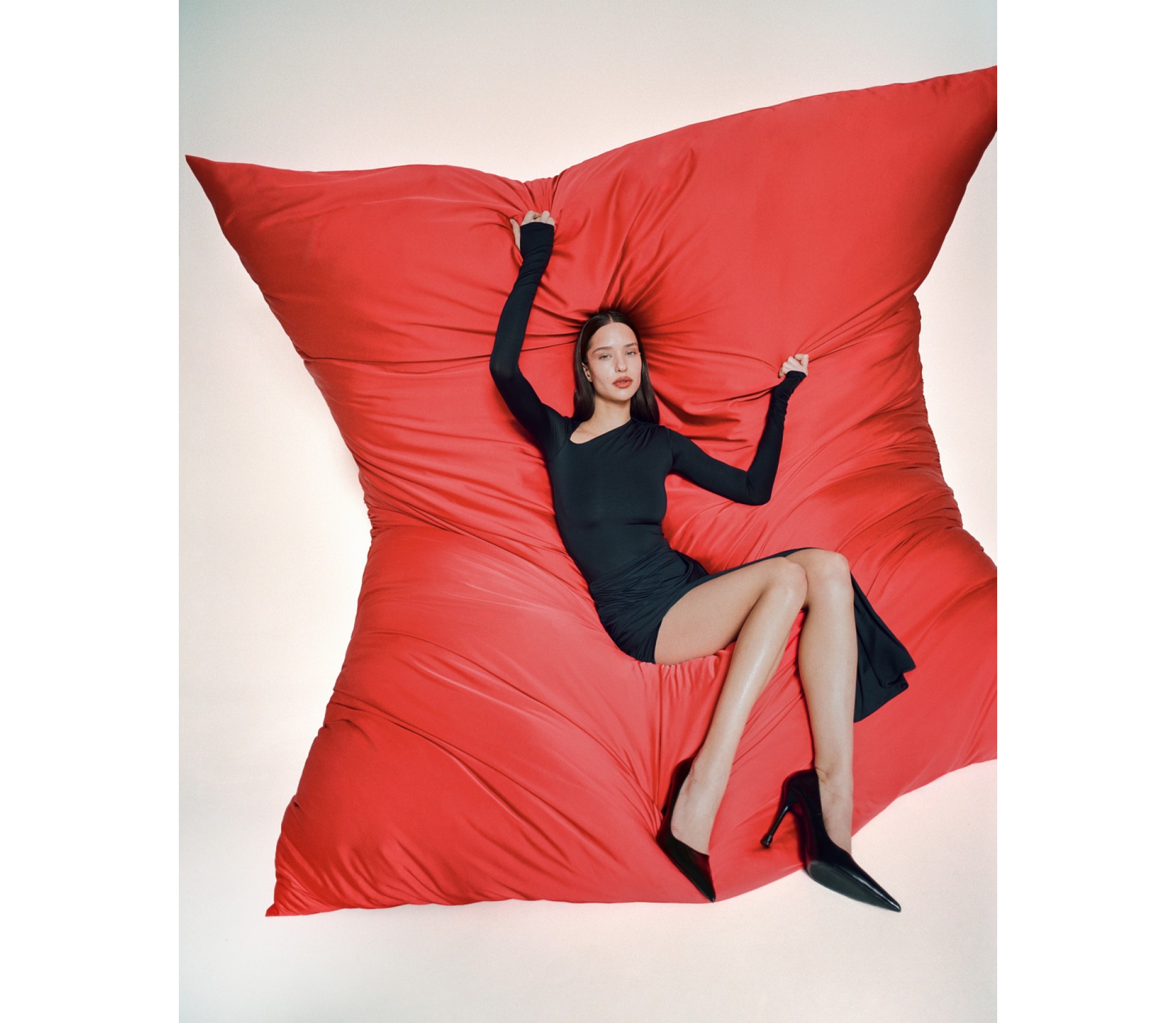 СКОРТ АСИМЕТРИЧНИЙ З ДРАПУВАННЯМ