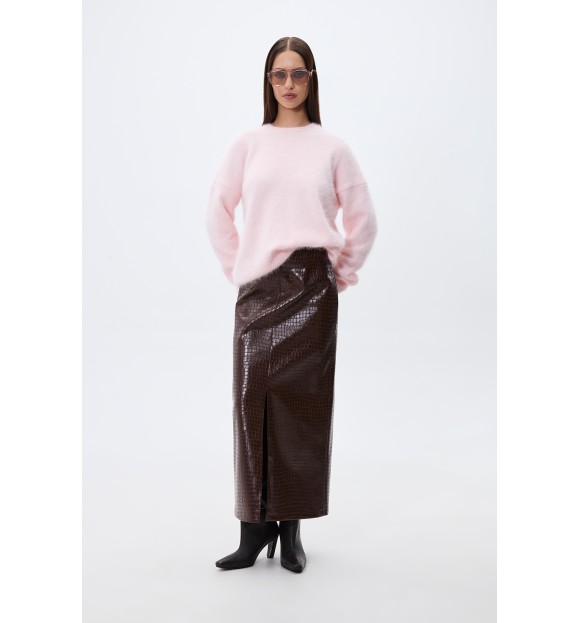 СПІДНИЦЯ МАКСІ З ЕФЕКТОМ КРОКОДИЛА 