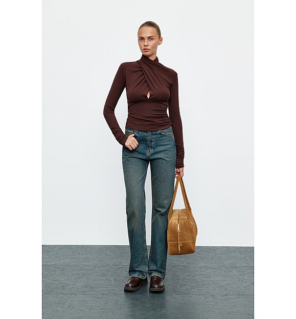 ТОП ДРАПІРОВАНИЙ З ВИСОКОЮ ГОРЛОВИНОЮ