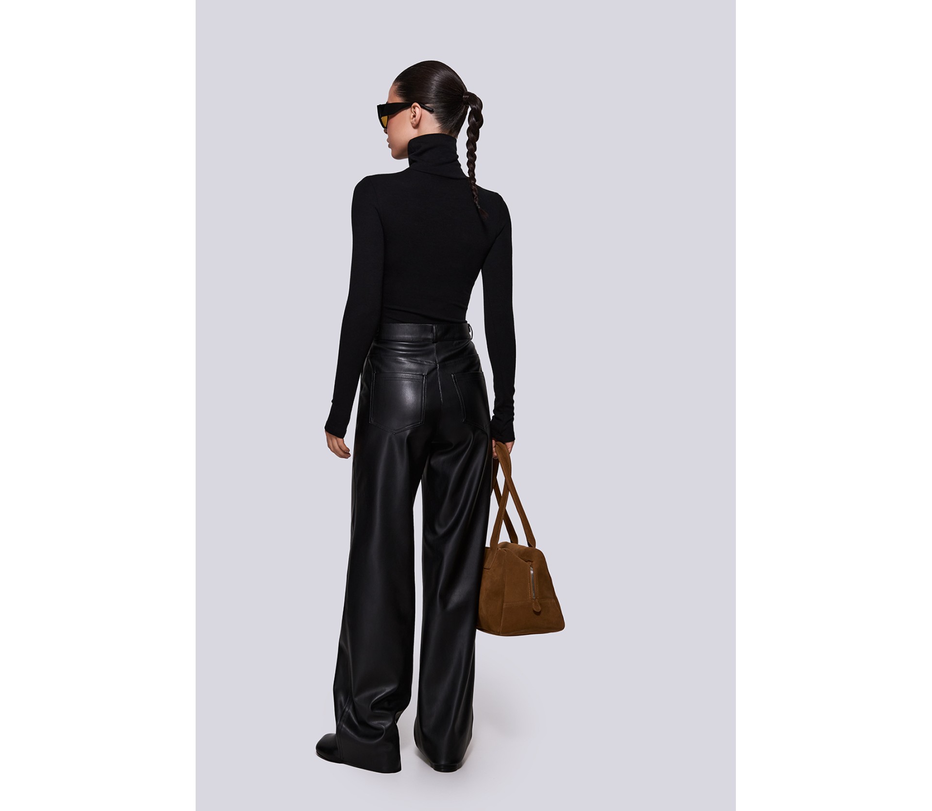 FAUX LEATHER TROUSERS