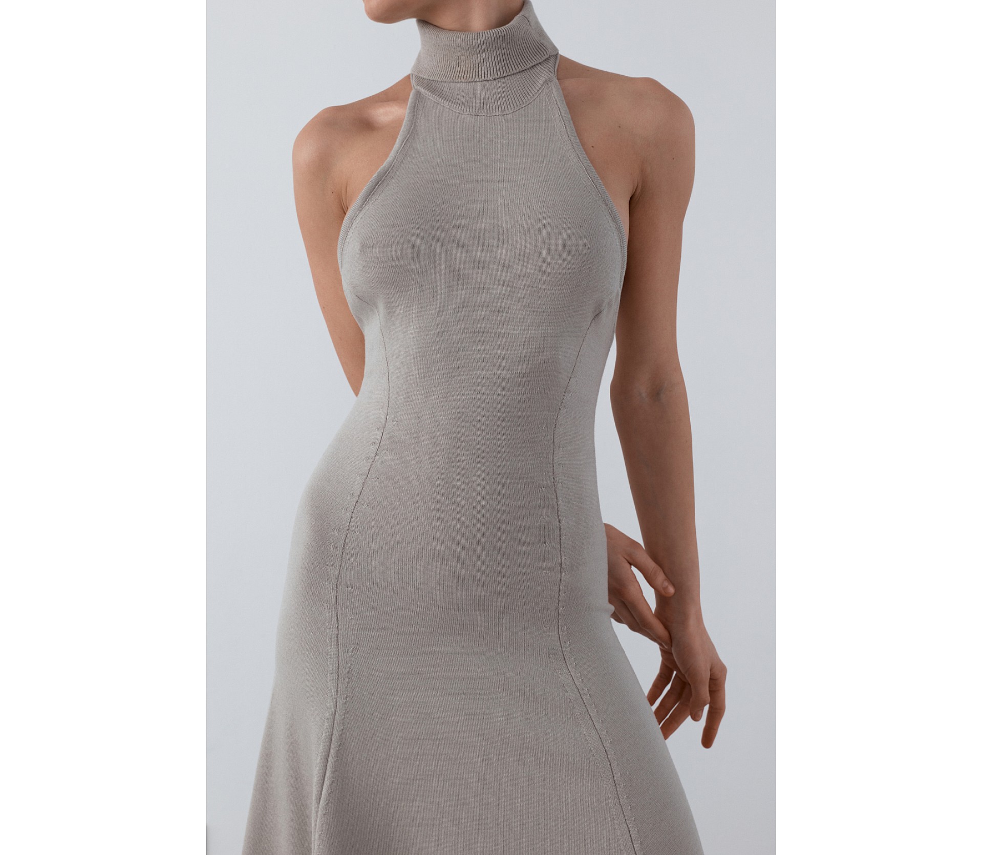 СУКНЯ МАКСІ З КОМІРОМ ХАЛТЕР