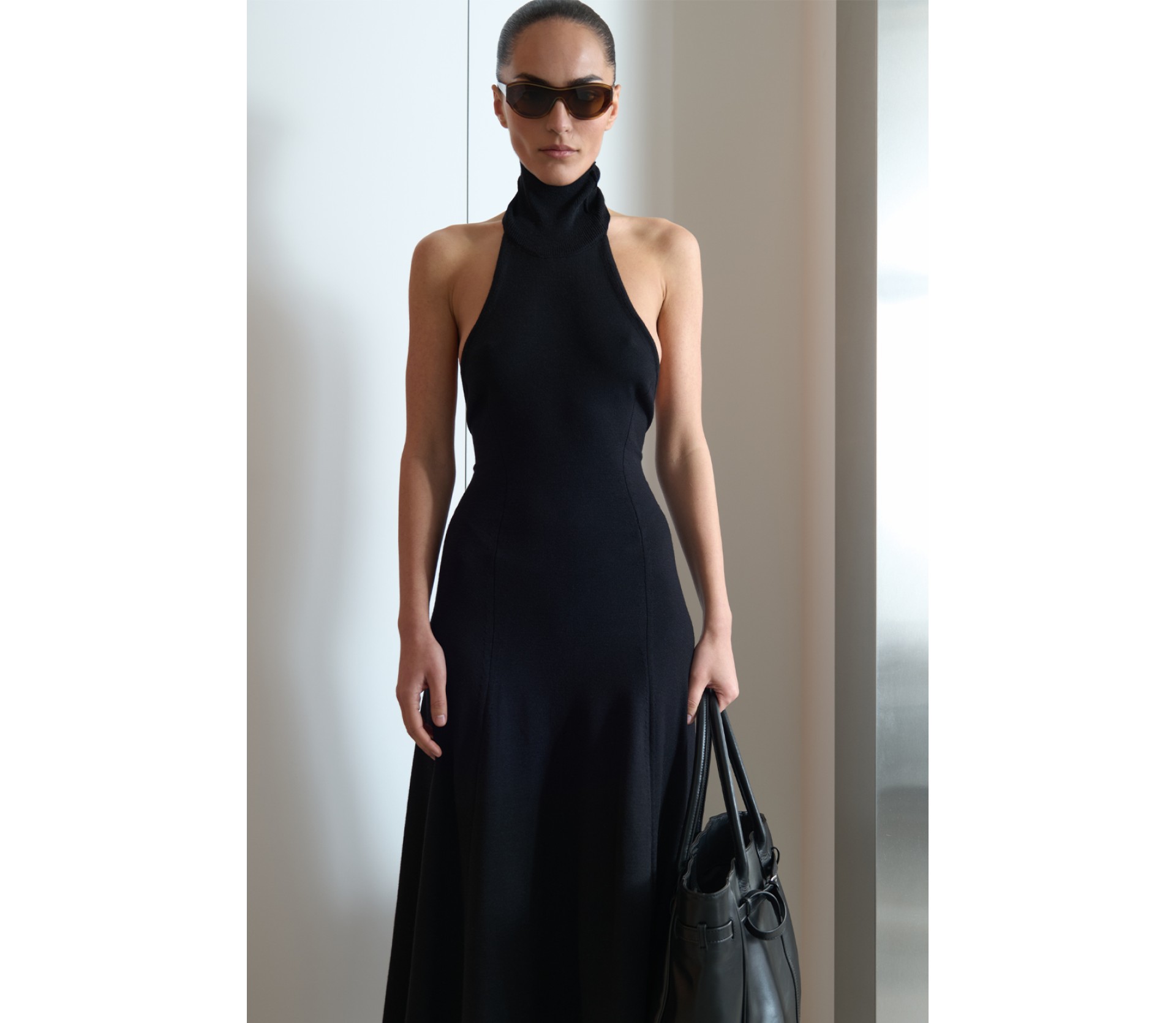 СУКНЯ МАКСІ З КОМІРОМ ХАЛТЕР