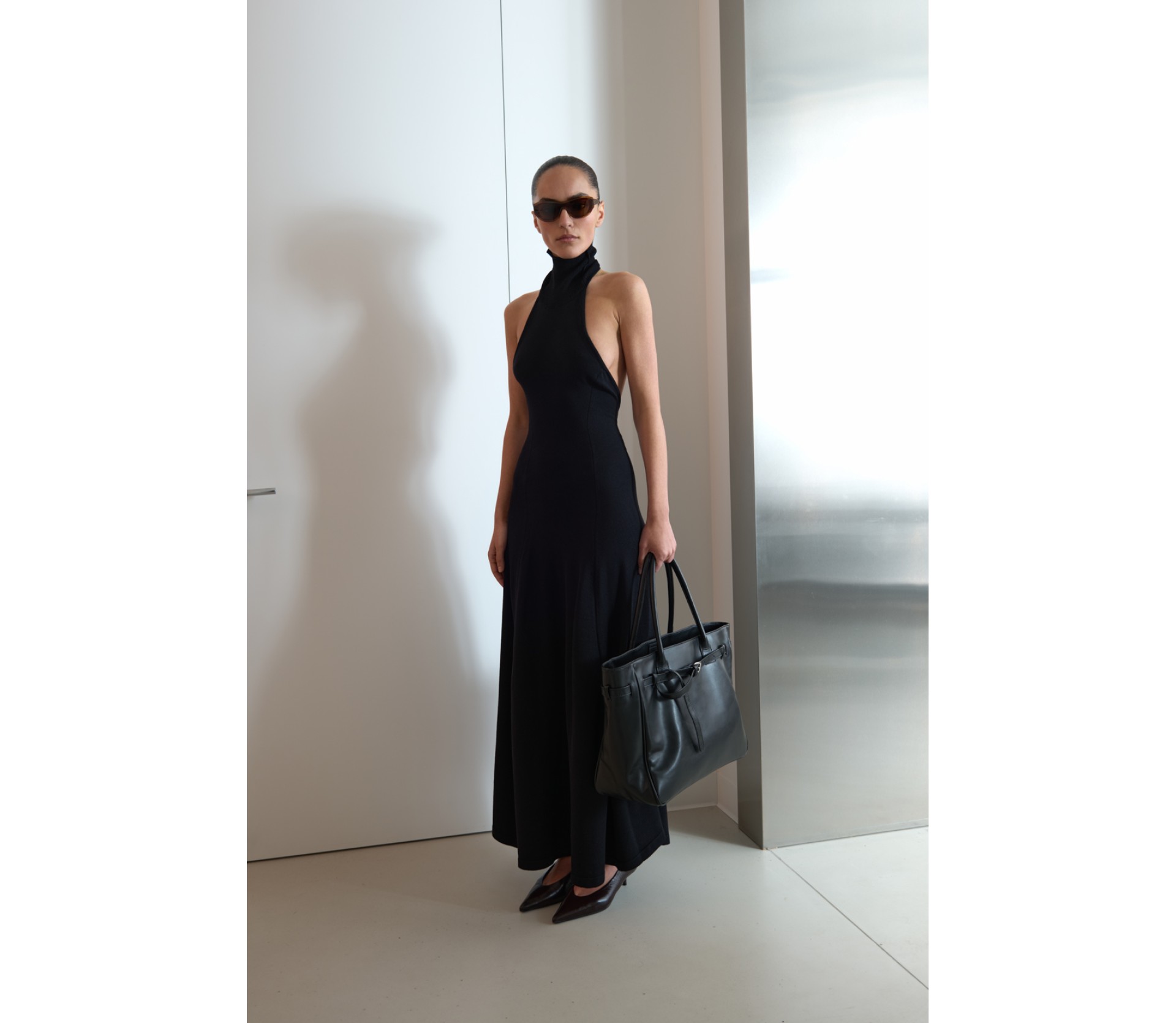 СУКНЯ МАКСІ З КОМІРОМ ХАЛТЕР