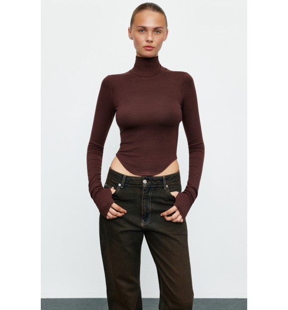 ДЖЕМПЕР З ВИСОКИМ КОМІРОМ