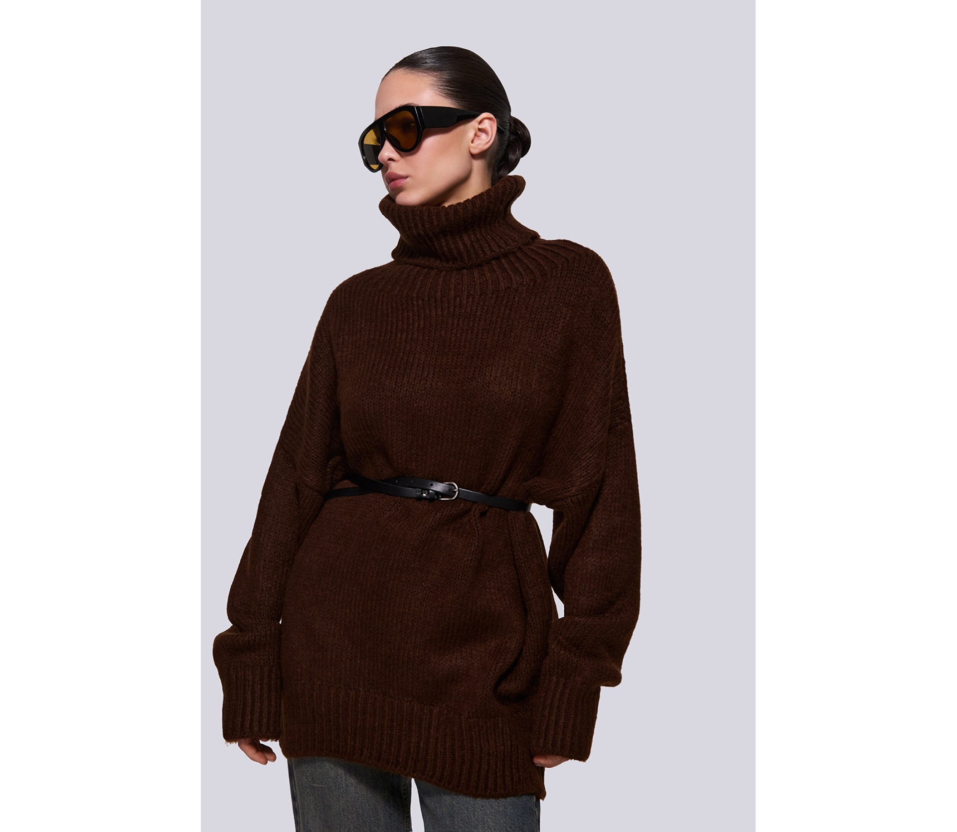 СВЕТР З ВИСОКИМ КОМІРОМ