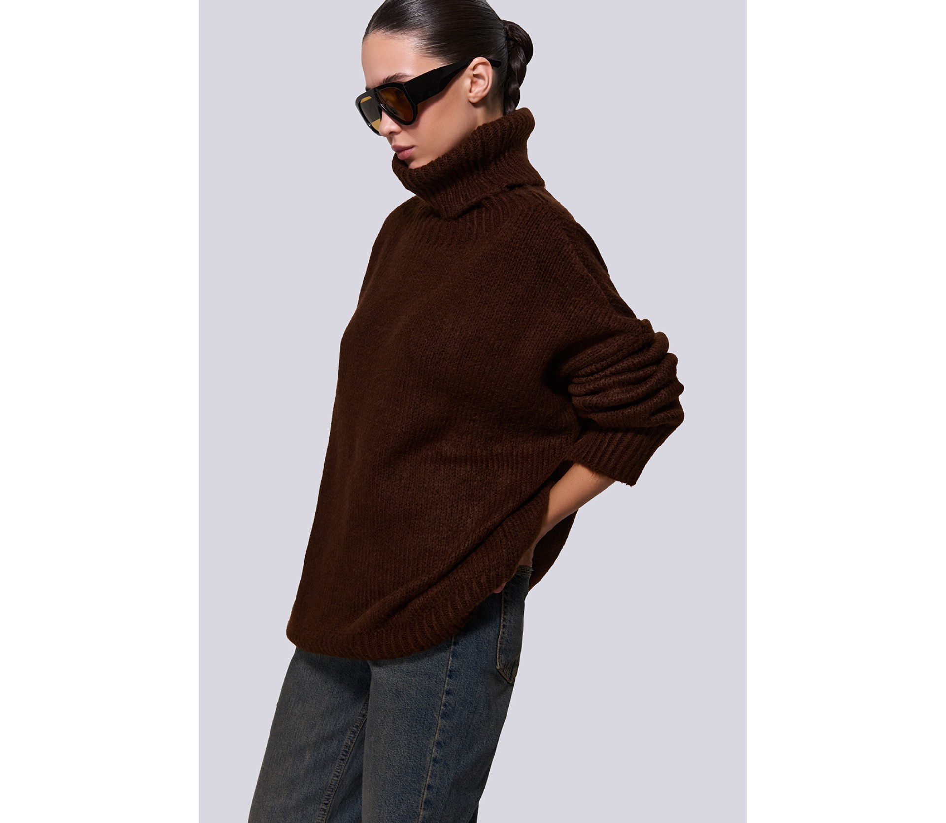 СВЕТР З ВИСОКИМ КОМІРОМ