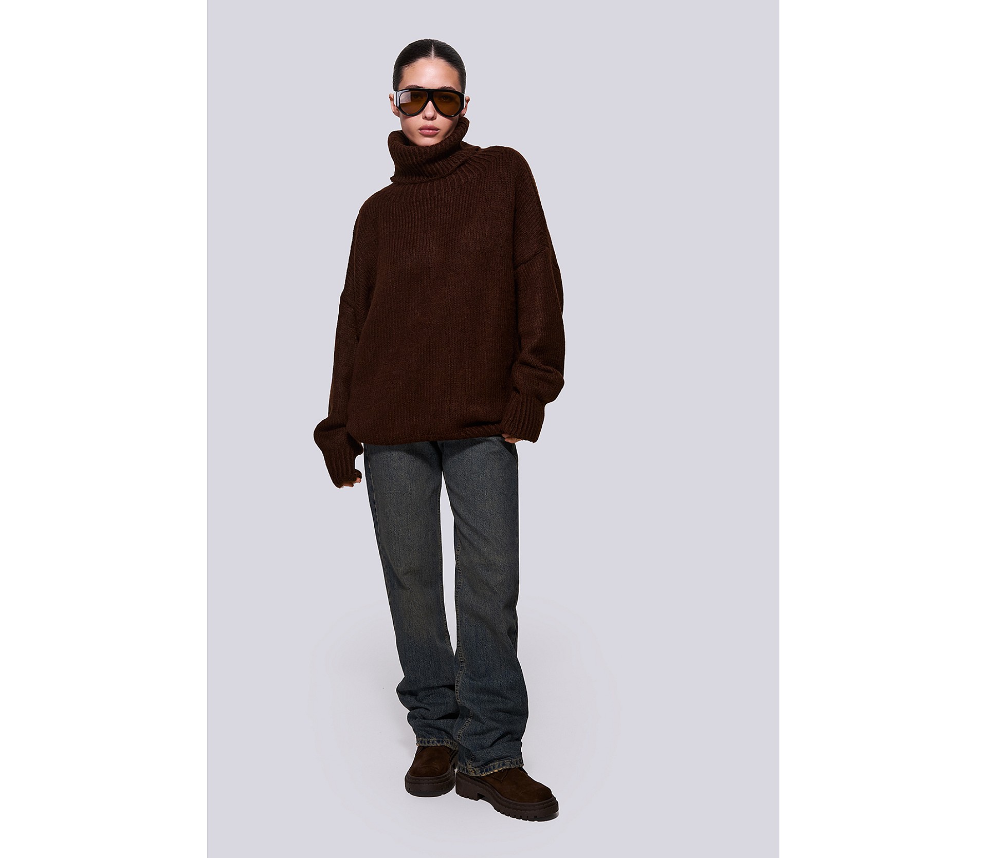 СВЕТР З ВИСОКИМ КОМІРОМ