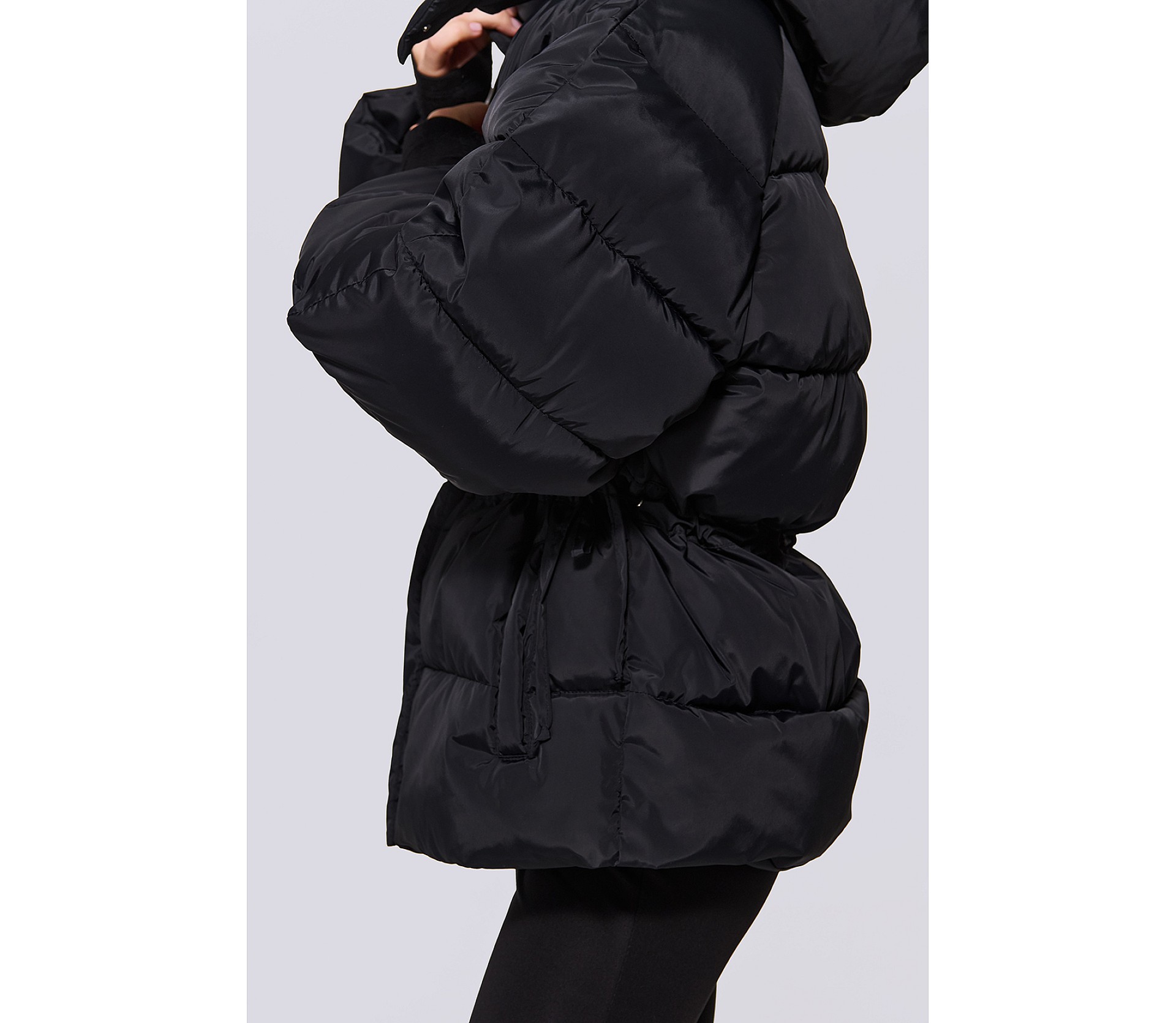 КУРТКА ІЗ ЗАВ'ЯЗКАМИ НА ТАЛІЇ