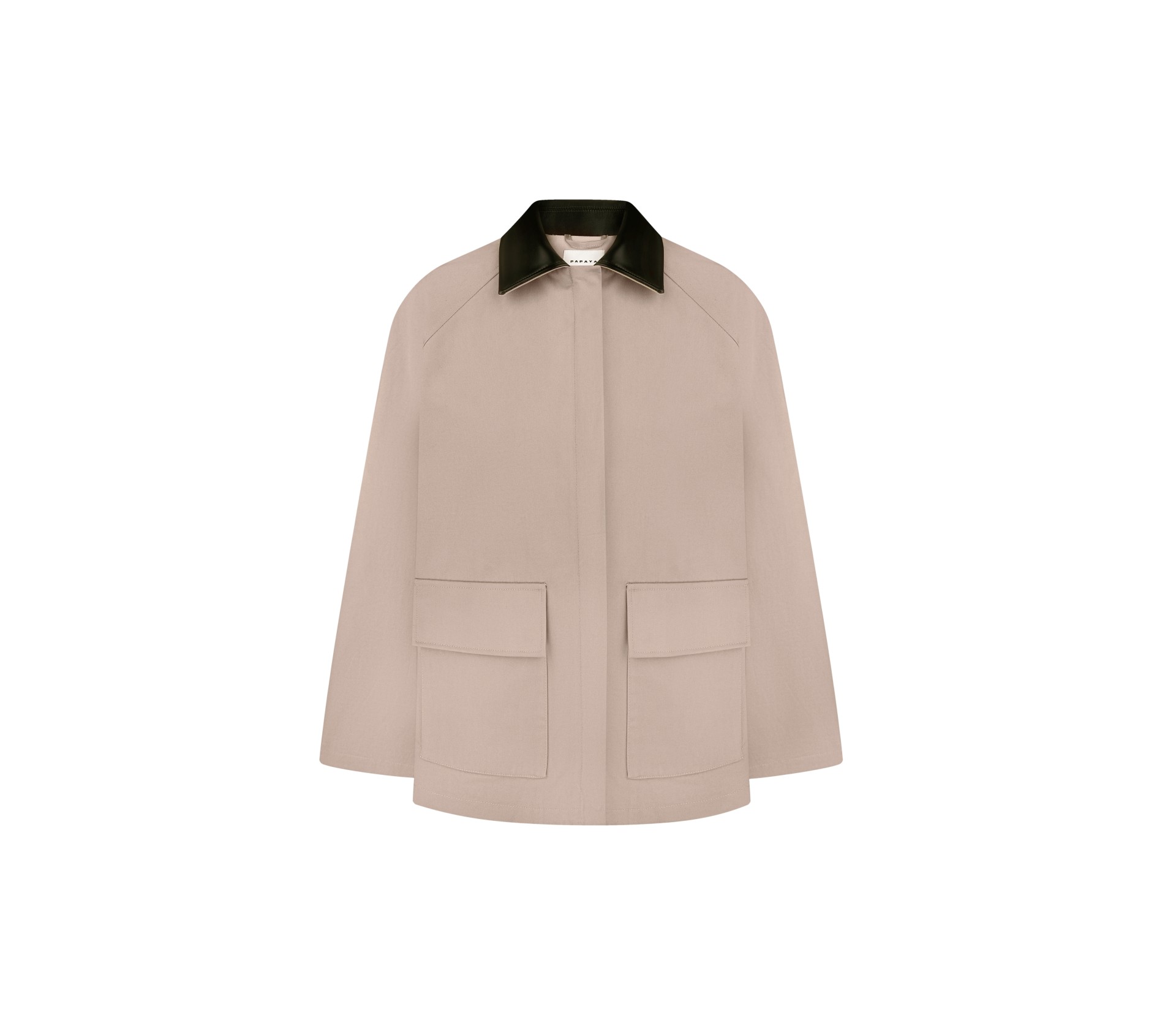 КУРТКА З КОНТРАСТНИМ КОМІРОМ