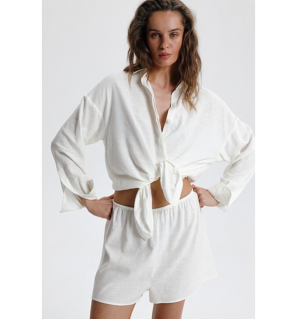 ШОРТИ З ДОДАВАННЯМ ЛЬОНУ