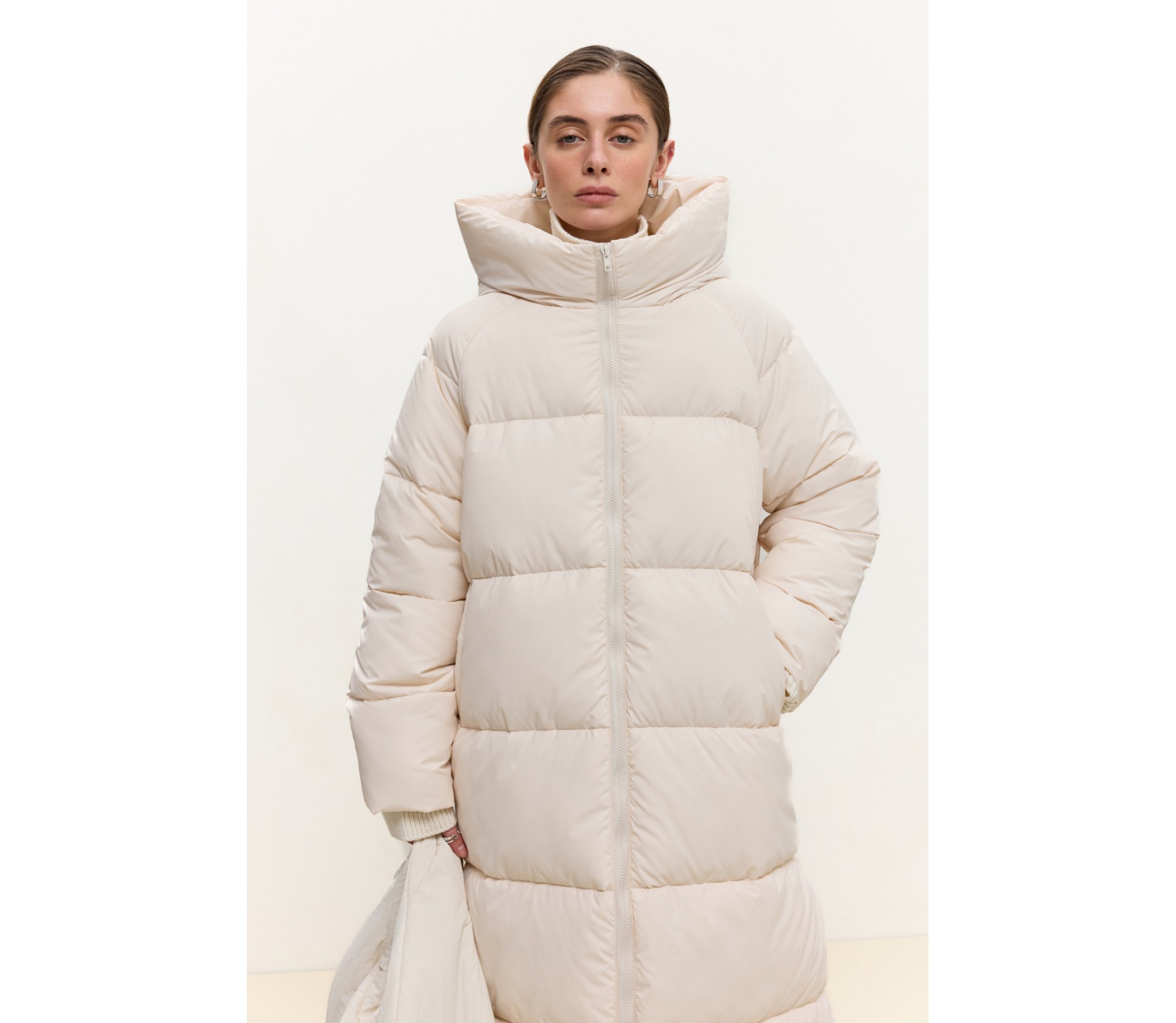 ПУХОВИК ДОВГИЙ З КАПТУРОМ