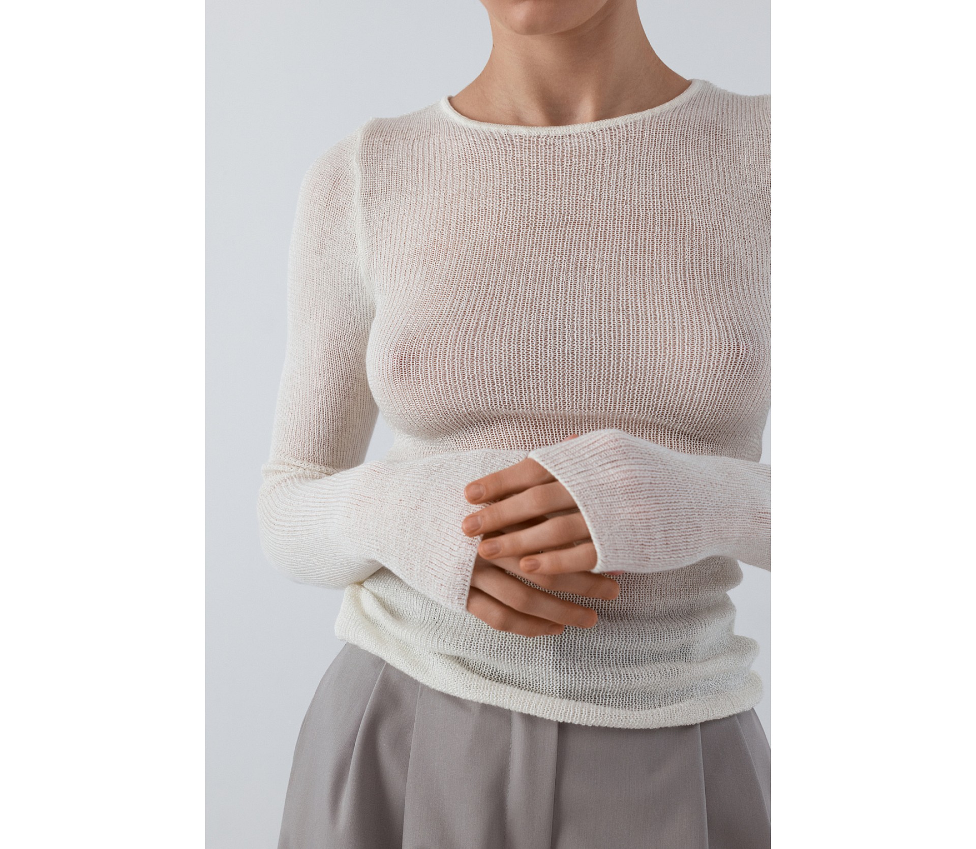 ДЖЕМПЕР НАПІВПРОЗОРИЙ