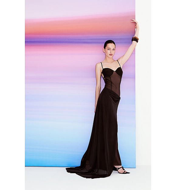 СУКНЯ МАКСІ ЗІ ШЛЕЙФОМ