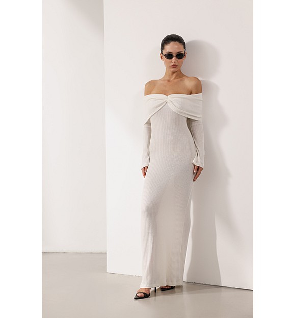 СУКНЯ МАКСІ З ВІДКРИТИМИ ПЛЕЧИМА