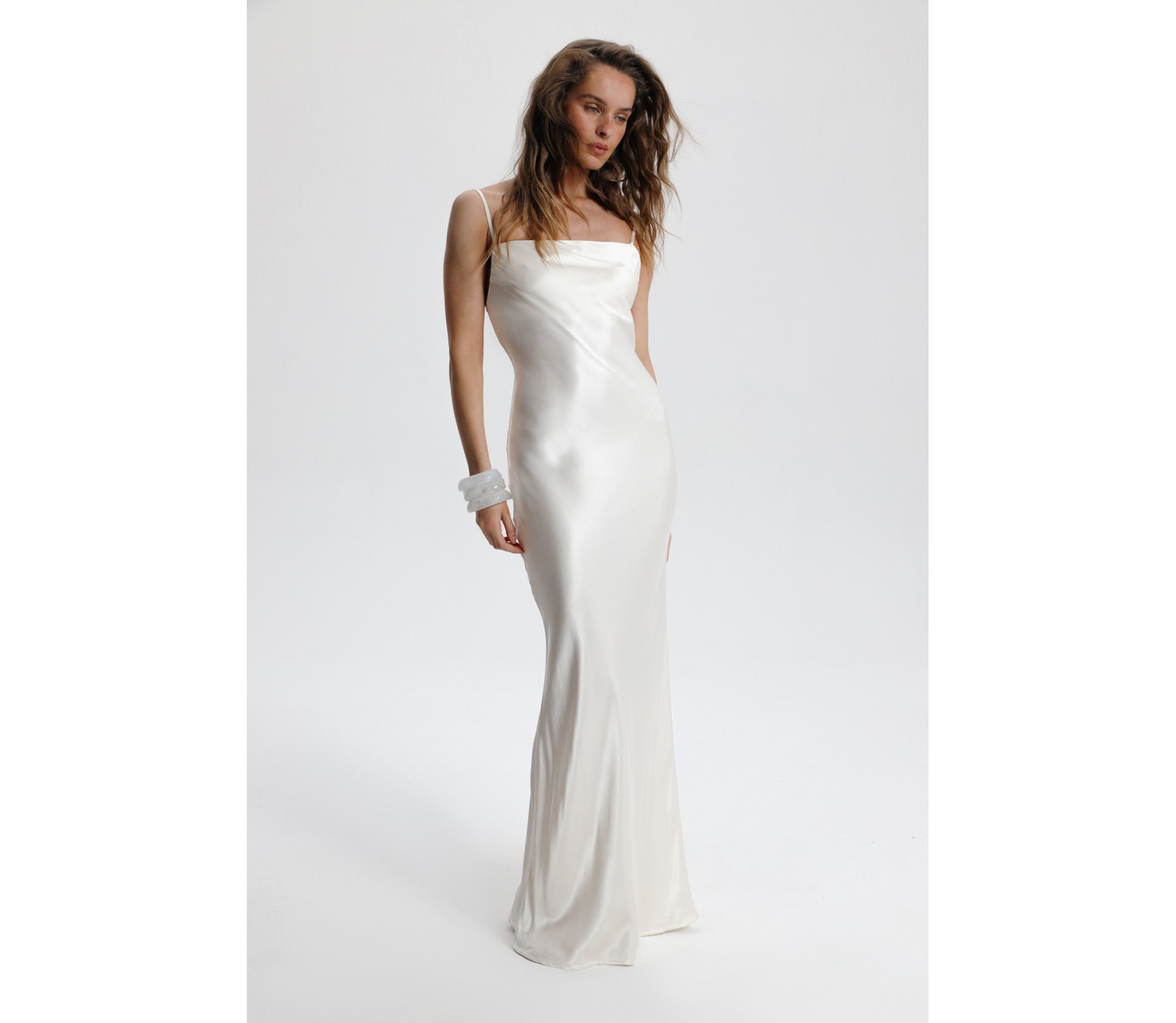 СУКНЯ САТИНОВА МАКСІ 