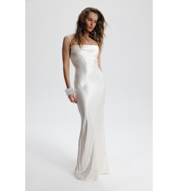 СУКНЯ САТИНОВА МАКСІ 