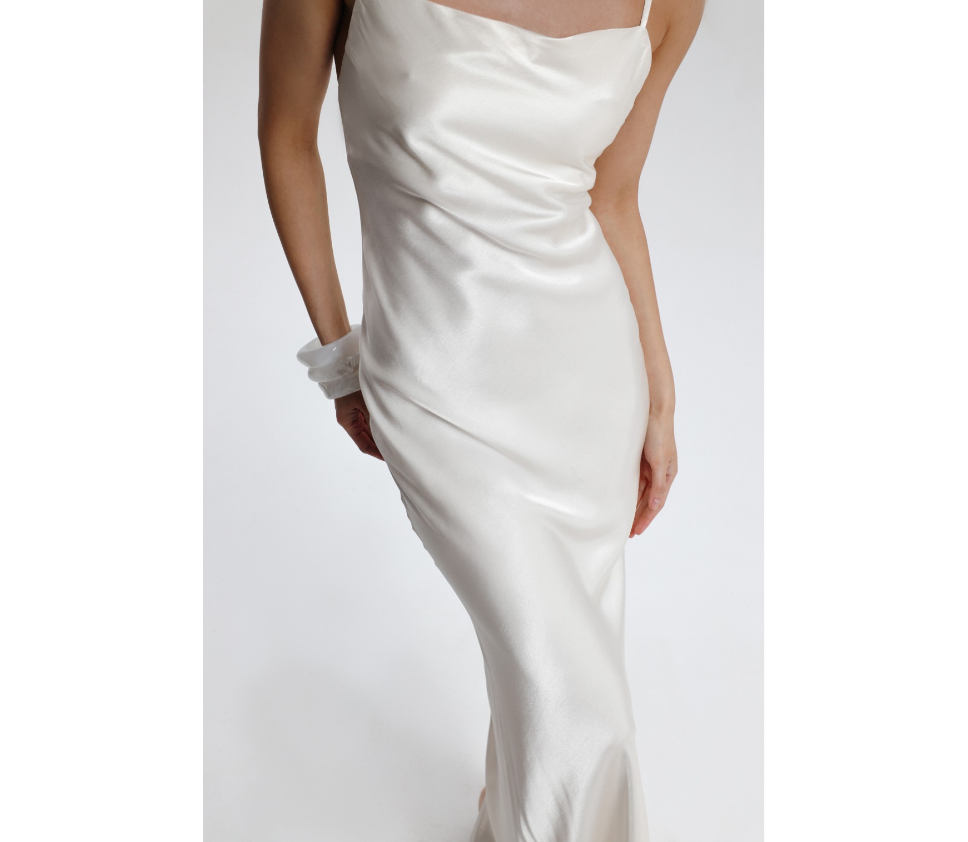 СУКНЯ САТИНОВА МАКСІ 