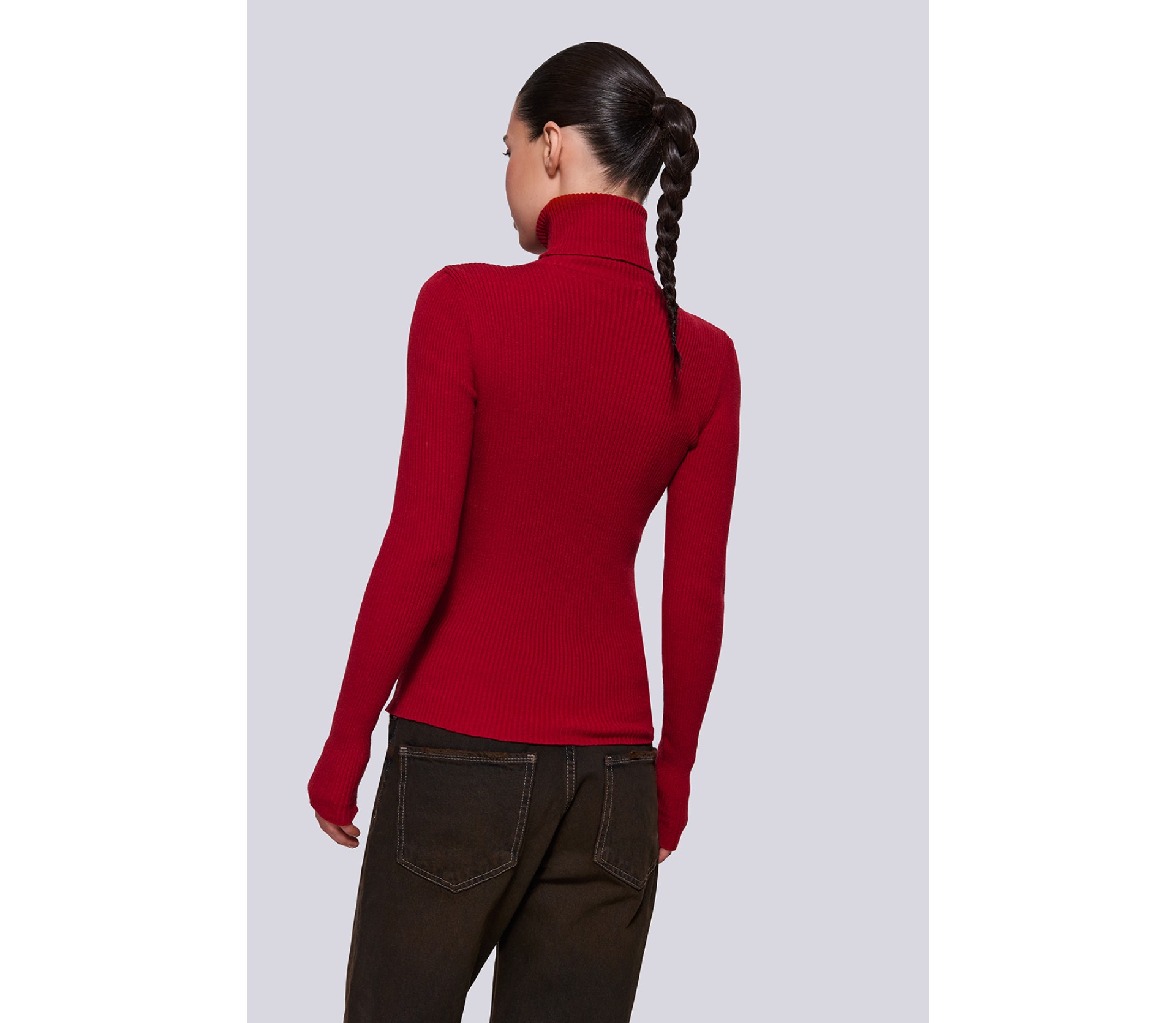 ДЖЕМПЕР З ВИСОКОЮ ГОРЛОВИНОЮ