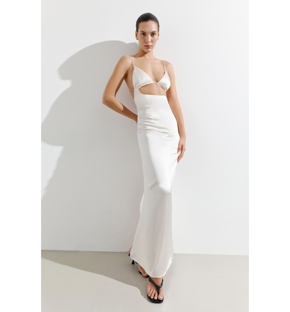 СУКНЯ САТИНОВА МАКСІ