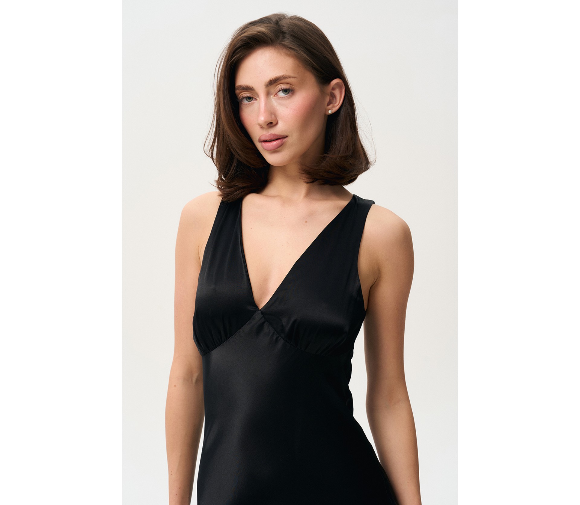 ПЛАТЬЕ САТИНОВОЕ МАКСИ 