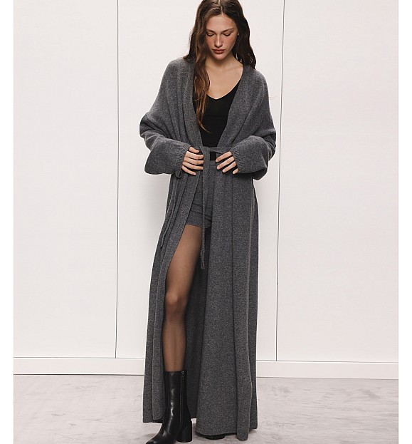 КАРДИГАН МАКСІ ІЗ ДОДАВАННЯМ ВОВНИ ЯГНЯТИ