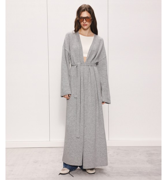 КАРДИГАН МАКСІ ІЗ ДОДАВАННЯМ ВОВНИ ЯГНЯТИ