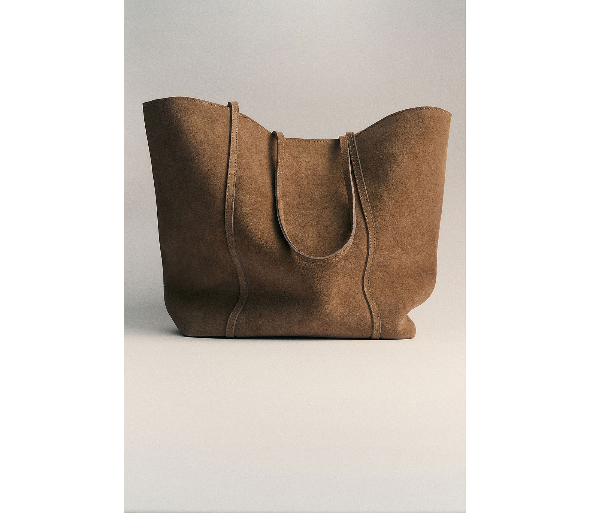 СУМКА-ШОПЕР ІЗ НАТУРАЛЬНОЇ ЗАМШІ