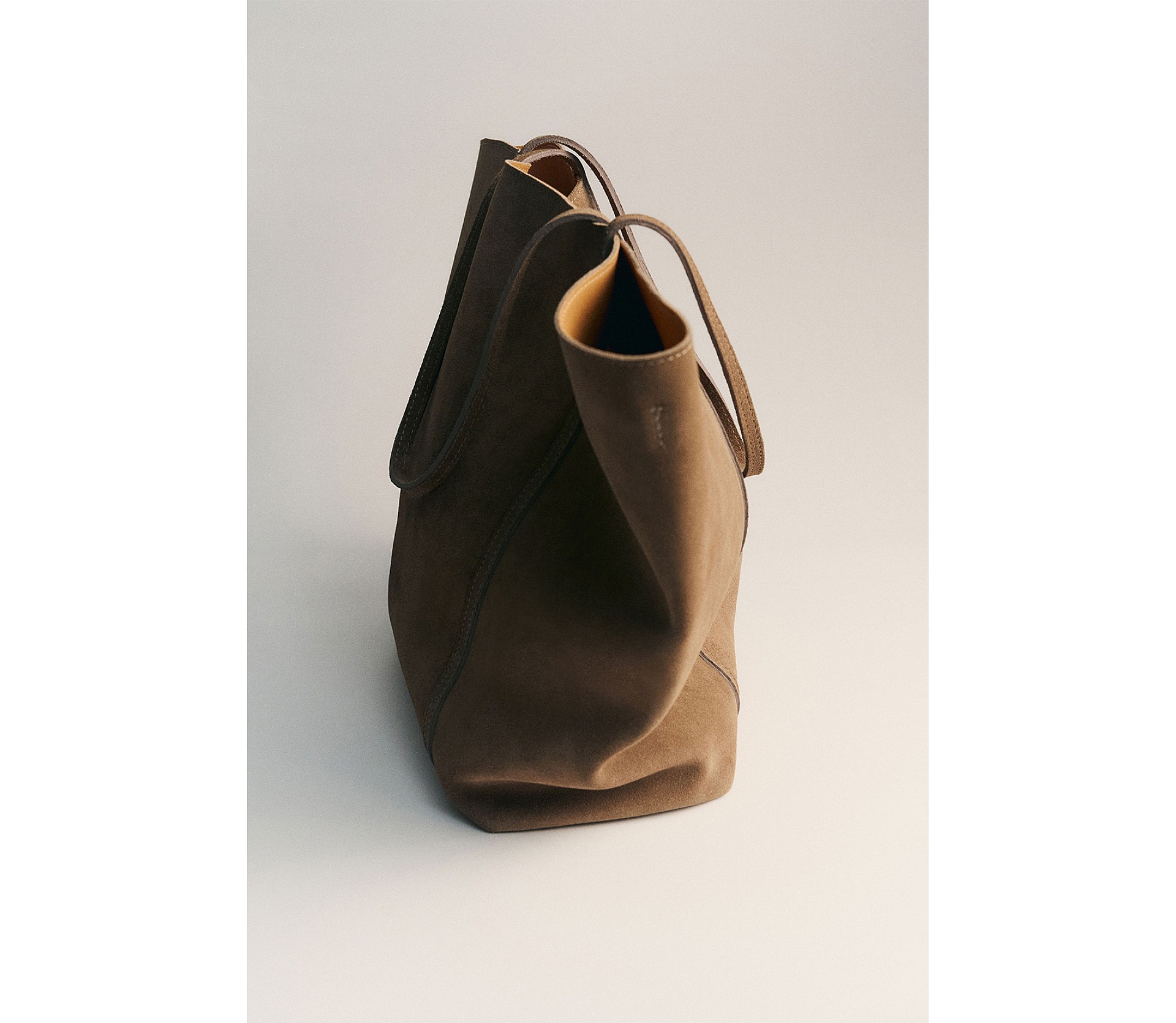 СУМКА-ШОПЕР ІЗ НАТУРАЛЬНОЇ ЗАМШІ