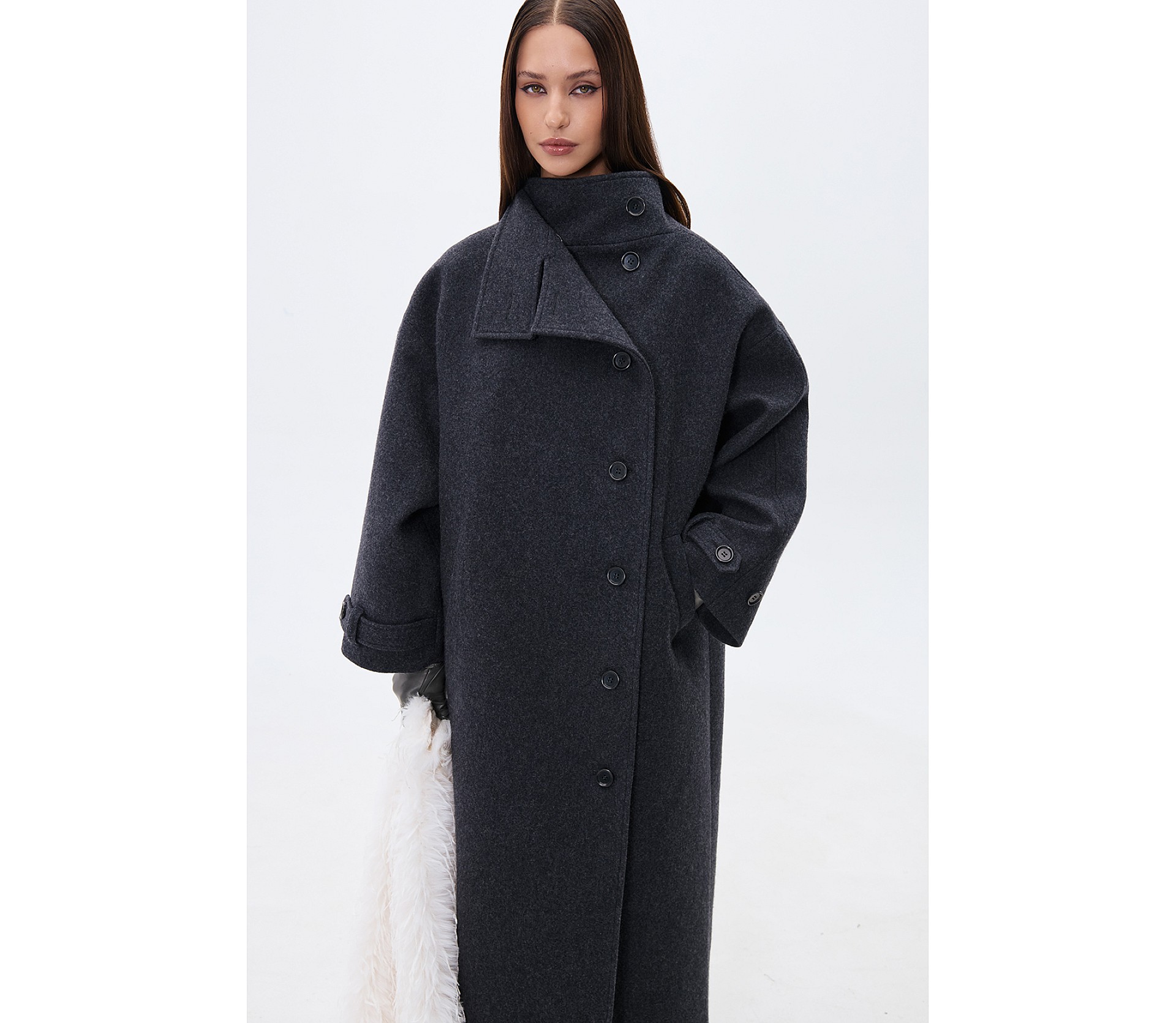 ПАЛЬТО МАКСІ З КОМІРОМ-СТІЙКОЮ ПАЛЬТО МАКСІ З КОМІРОМ-СТІЙКОЮ