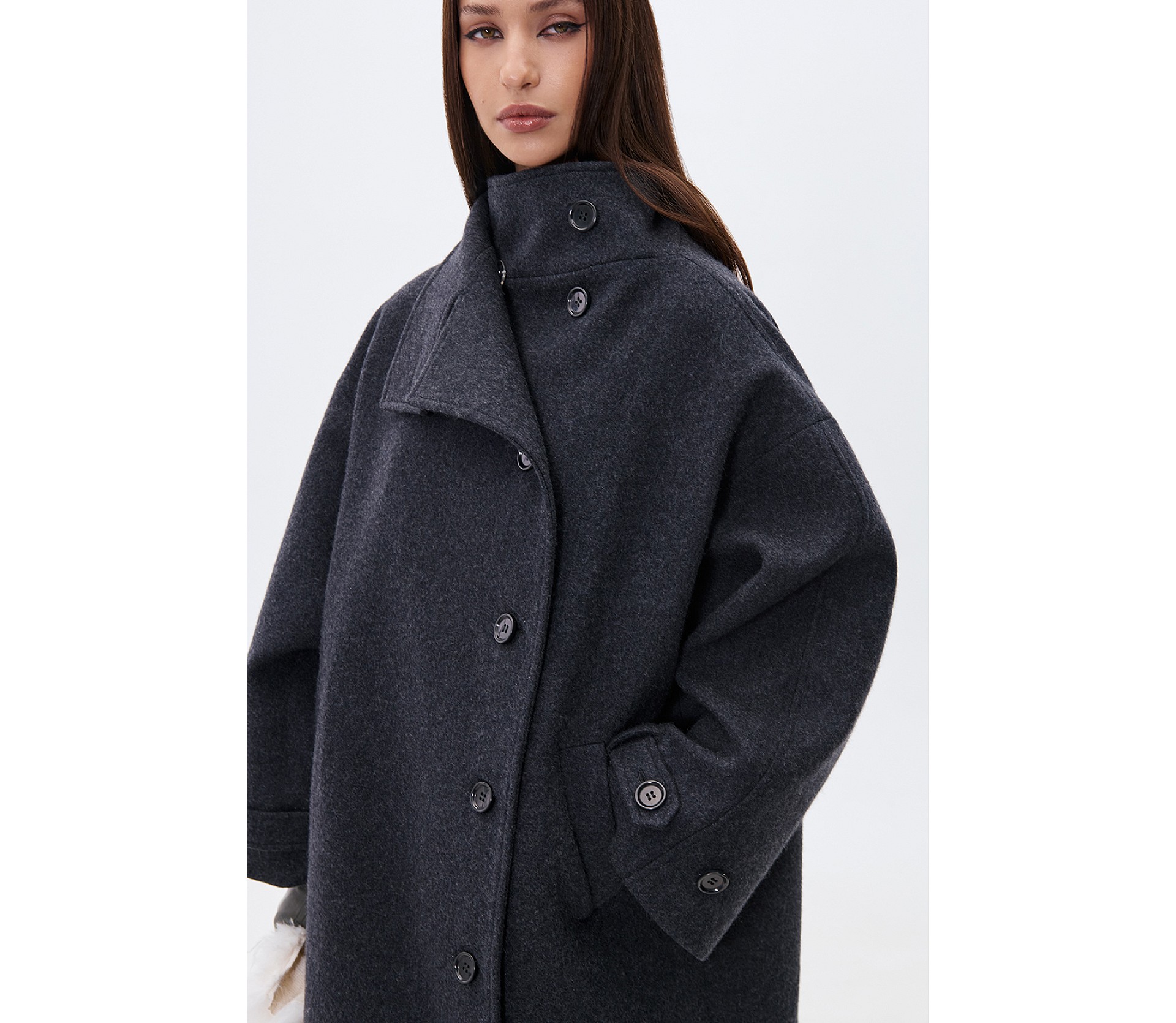 ПАЛЬТО МАКСІ З КОМІРОМ-СТІЙКОЮ ПАЛЬТО МАКСІ З КОМІРОМ-СТІЙКОЮ