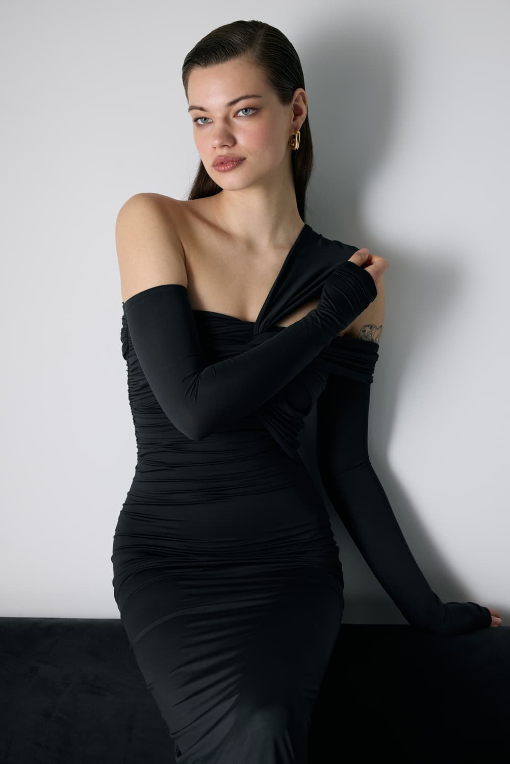 СУКНЯ МАКСІ АСИМЕТРИЧНА