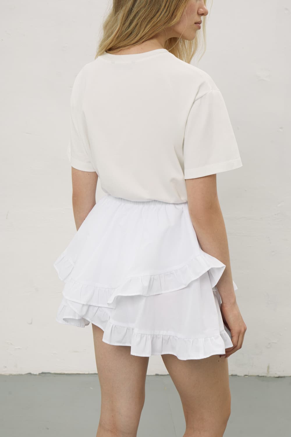 Asymmetry Charm Mini Skirt