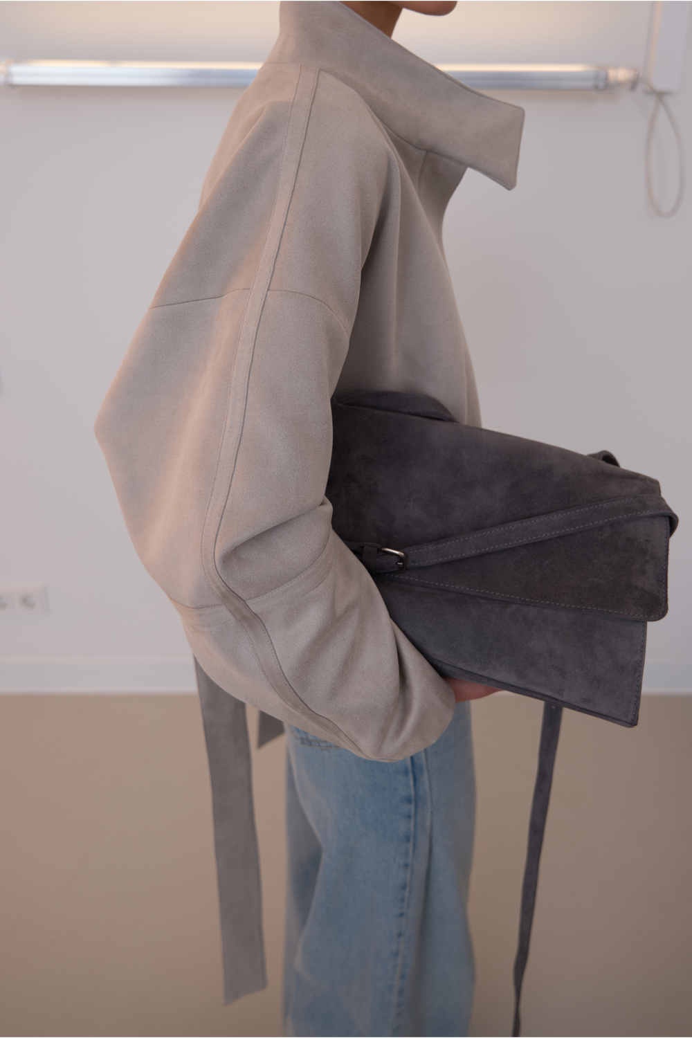 СУМКА ТОТЕ ЗАМШЕВА