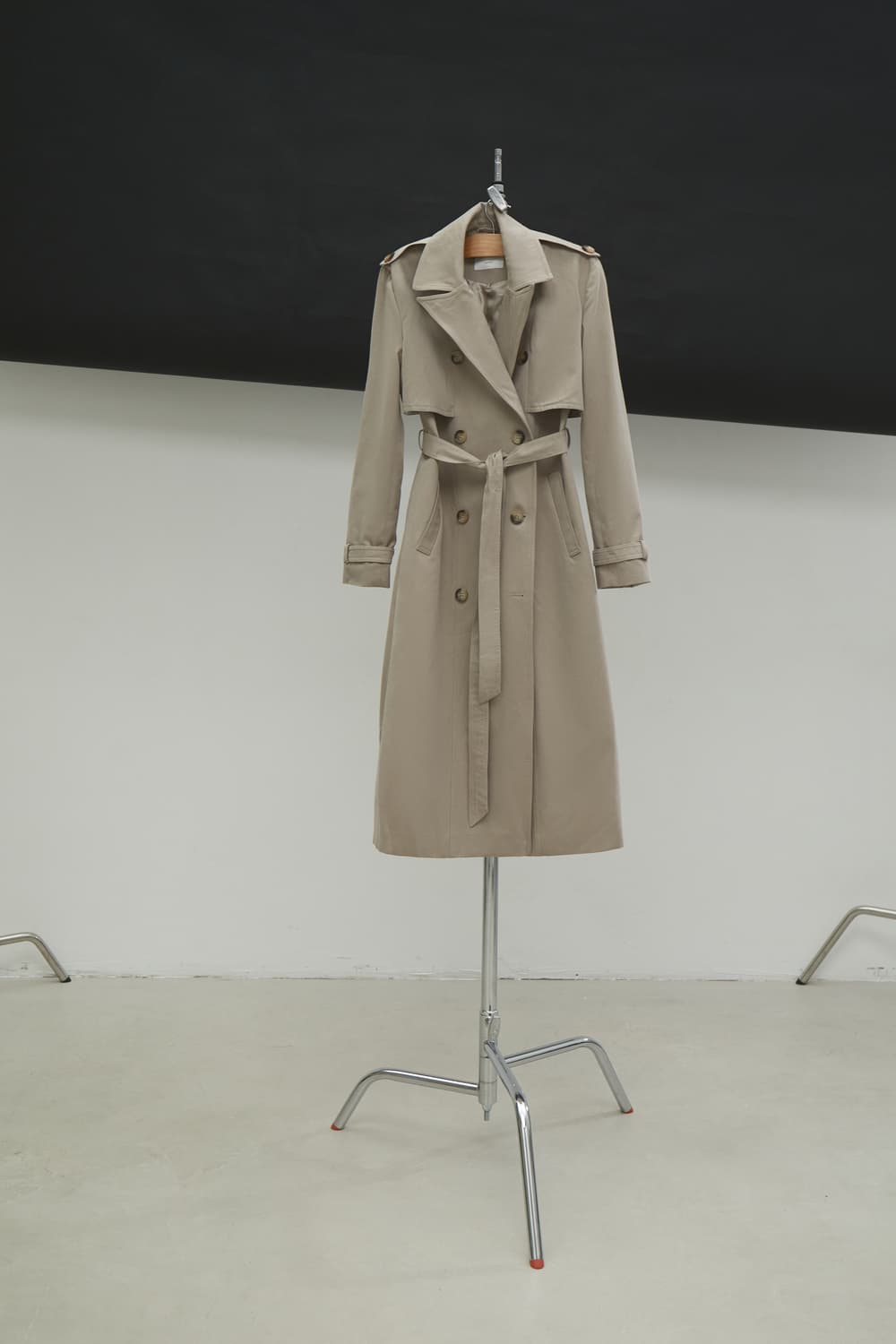 アウターその他 HEVO Margherita nylon trench coat with belt Beige Margherita nylon trench coat with belt HEVO - Nugnes1920
