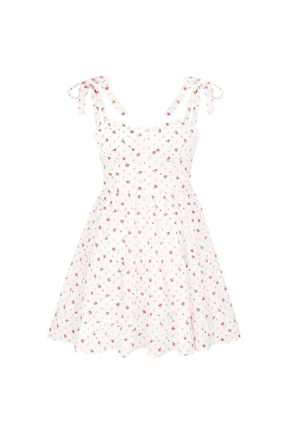 Ursa-Flower-Mini-Dress-Red-Shimmer main image 1
