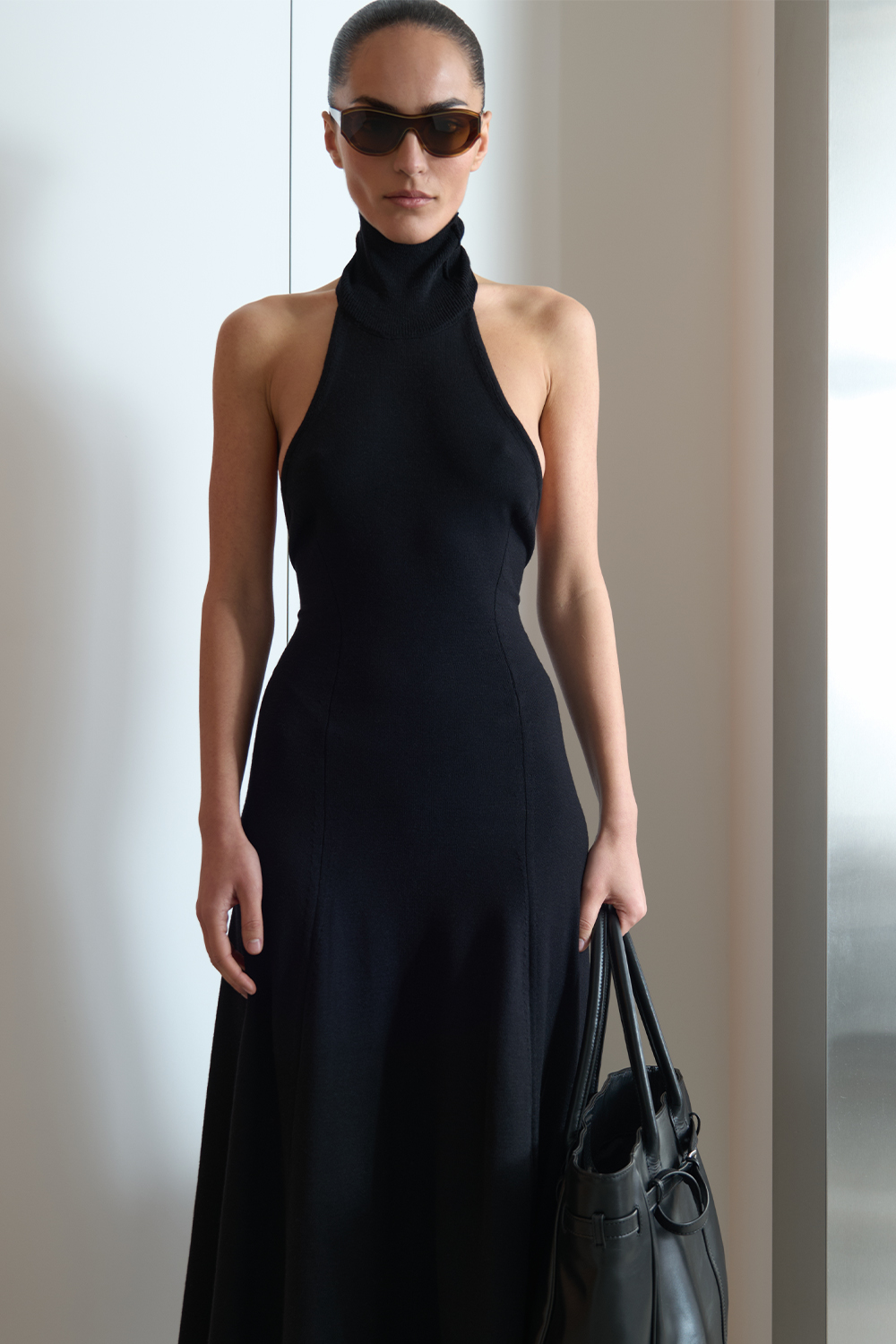 СУКНЯ МАКСІ З КОМІРОМ ХАЛТЕР