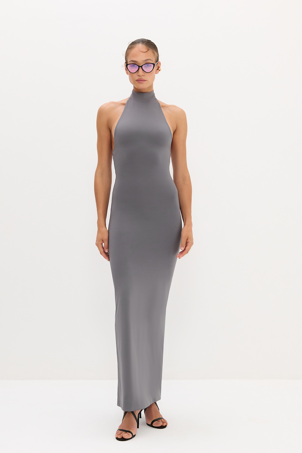 СУКНЯ МАКСІ З КОМІРОМ ХАЛТЕР