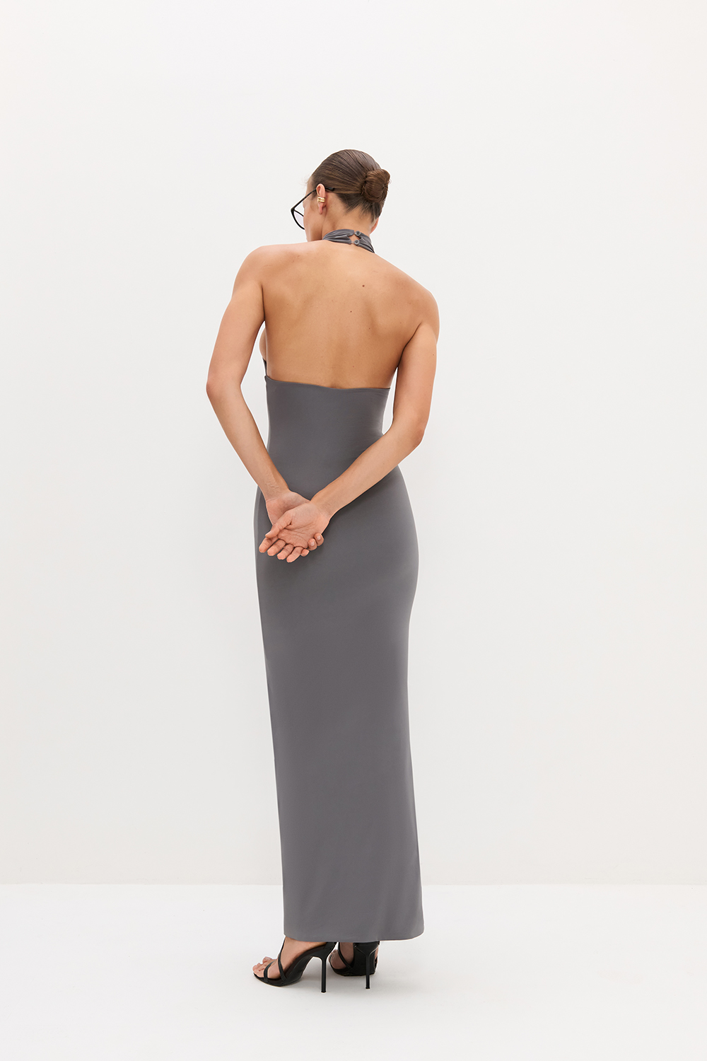 СУКНЯ МАКСІ З КОМІРОМ ХАЛТЕР