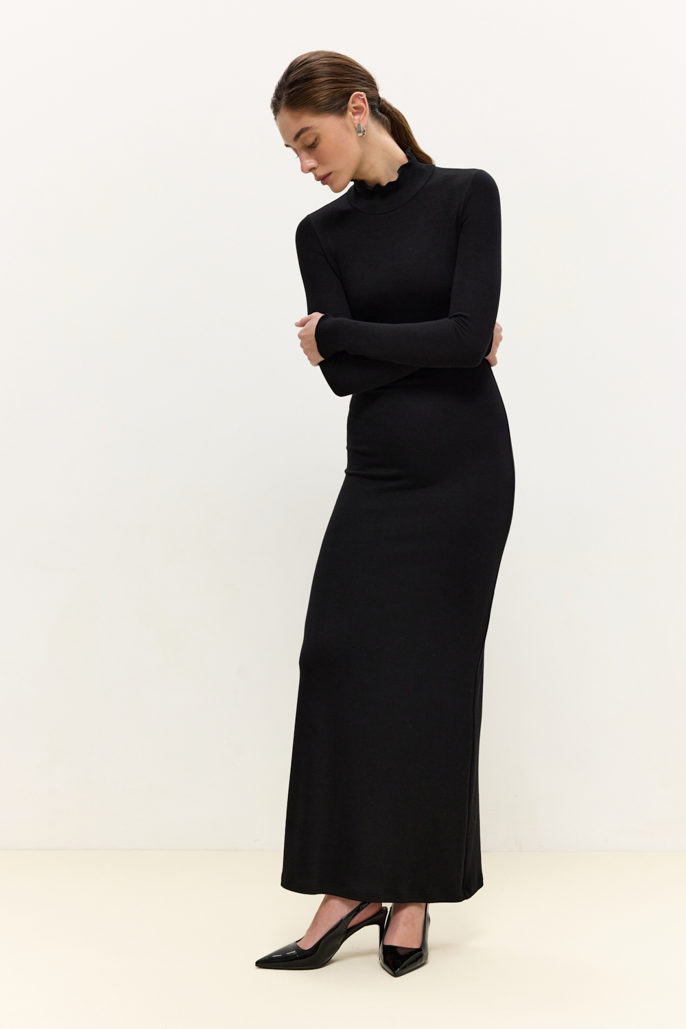 СУКНЯ МАКСІ З ВИСОКИМ ГОРЛОМ