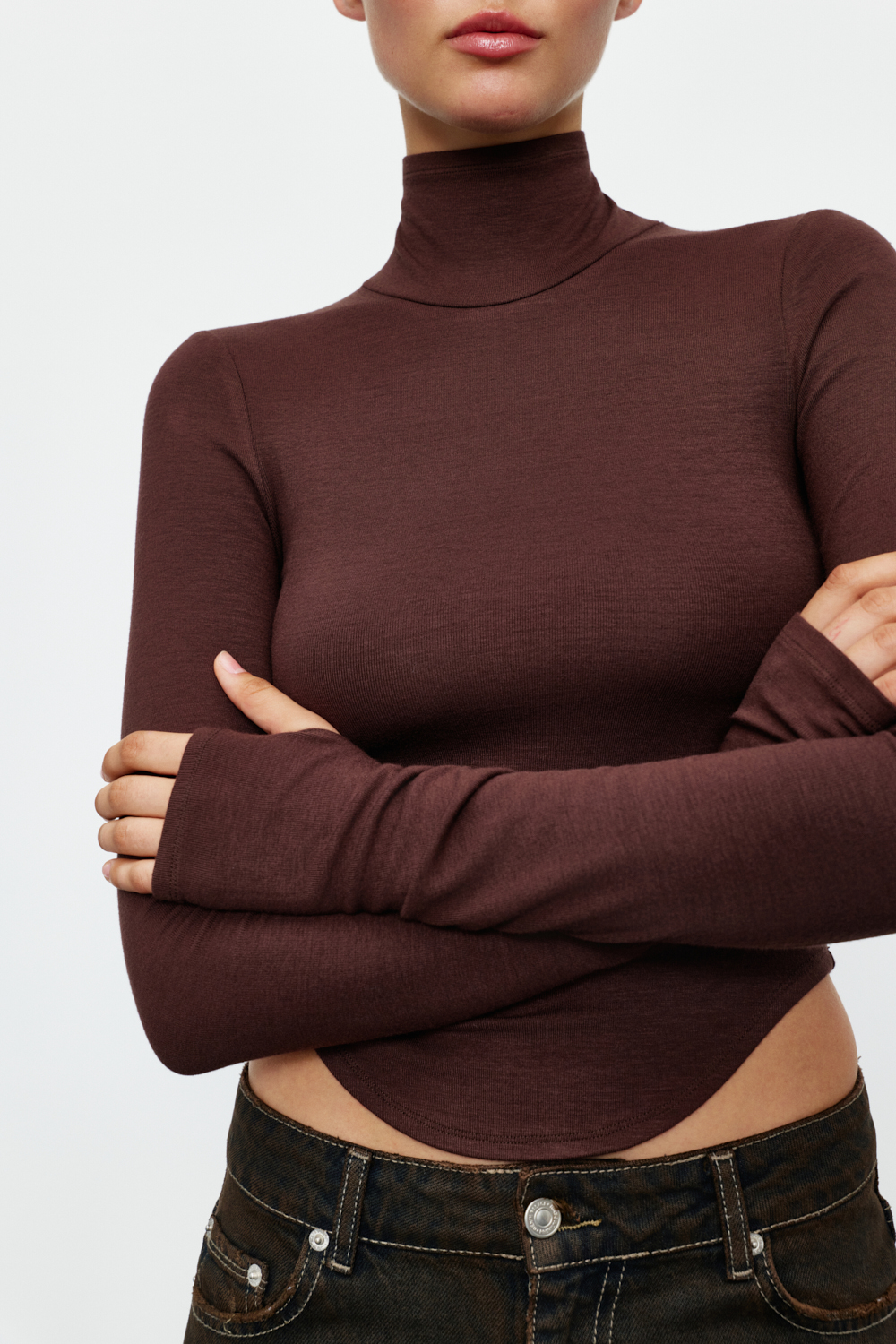 ДЖЕМПЕР З ВИСОКИМ КОМІРОМ