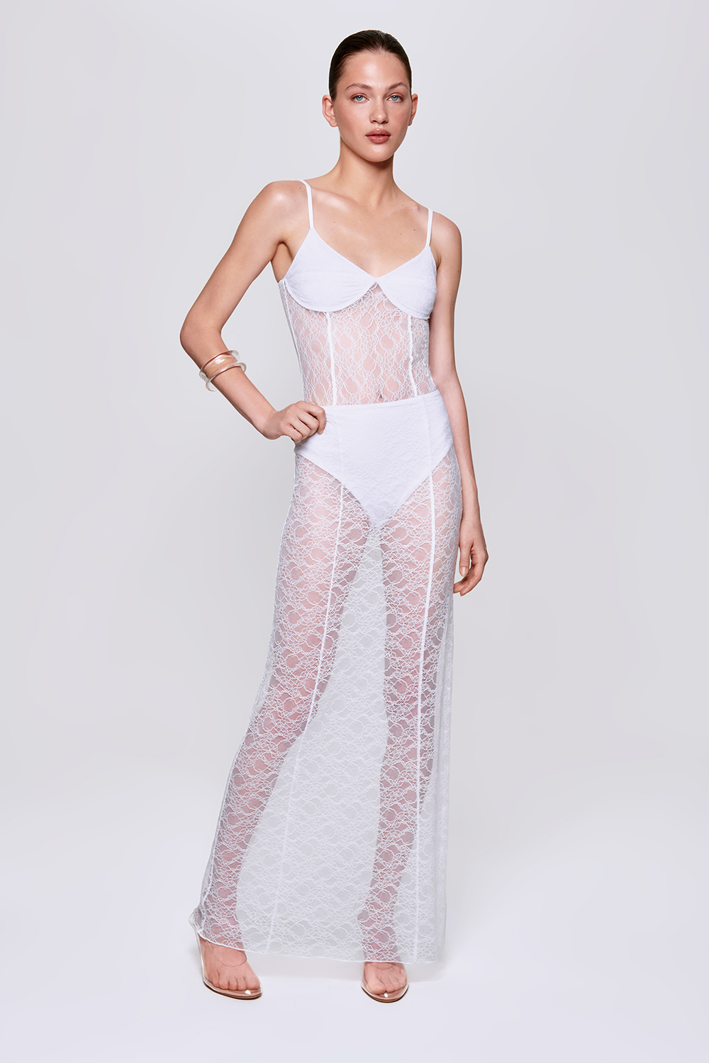 СПІДНИЦЯ МАКСІ МЕРЕЖИВНА