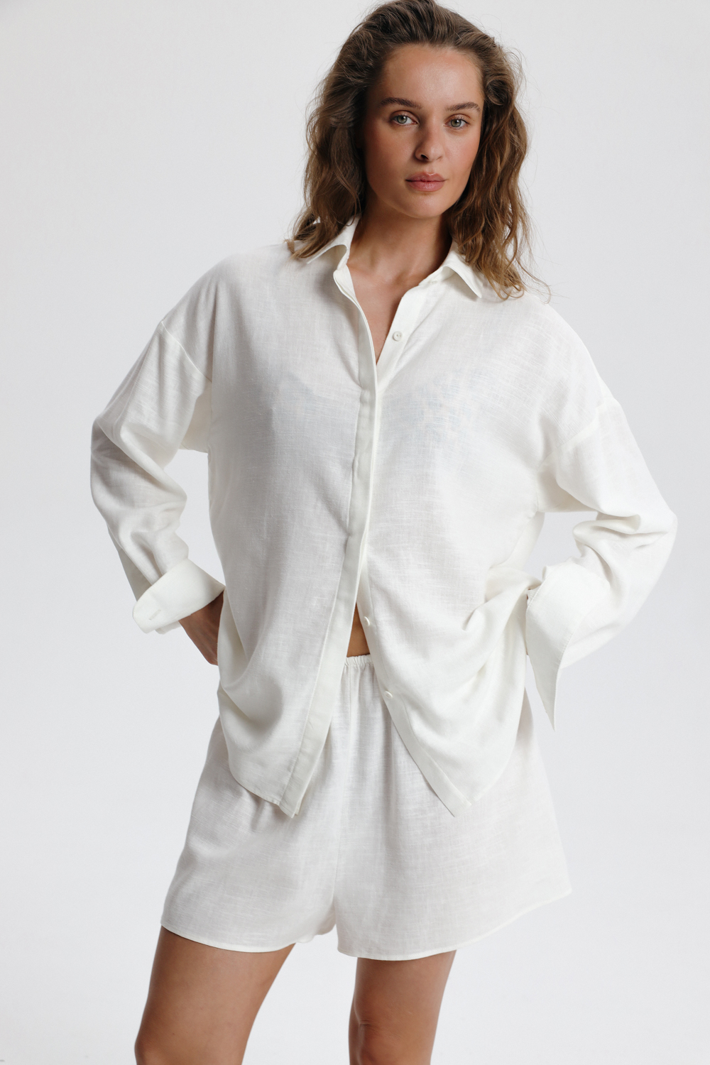 СОРОЧКА З ДОДАВАННЯМ ЛЬОНУ