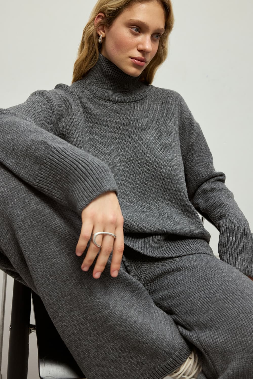 トップス ENNOY MERINO WOOL SWEATER MIX GRAY S MERINO WOOL BLEND SWEATER - buy at PAPAYA |Ukrainian brand