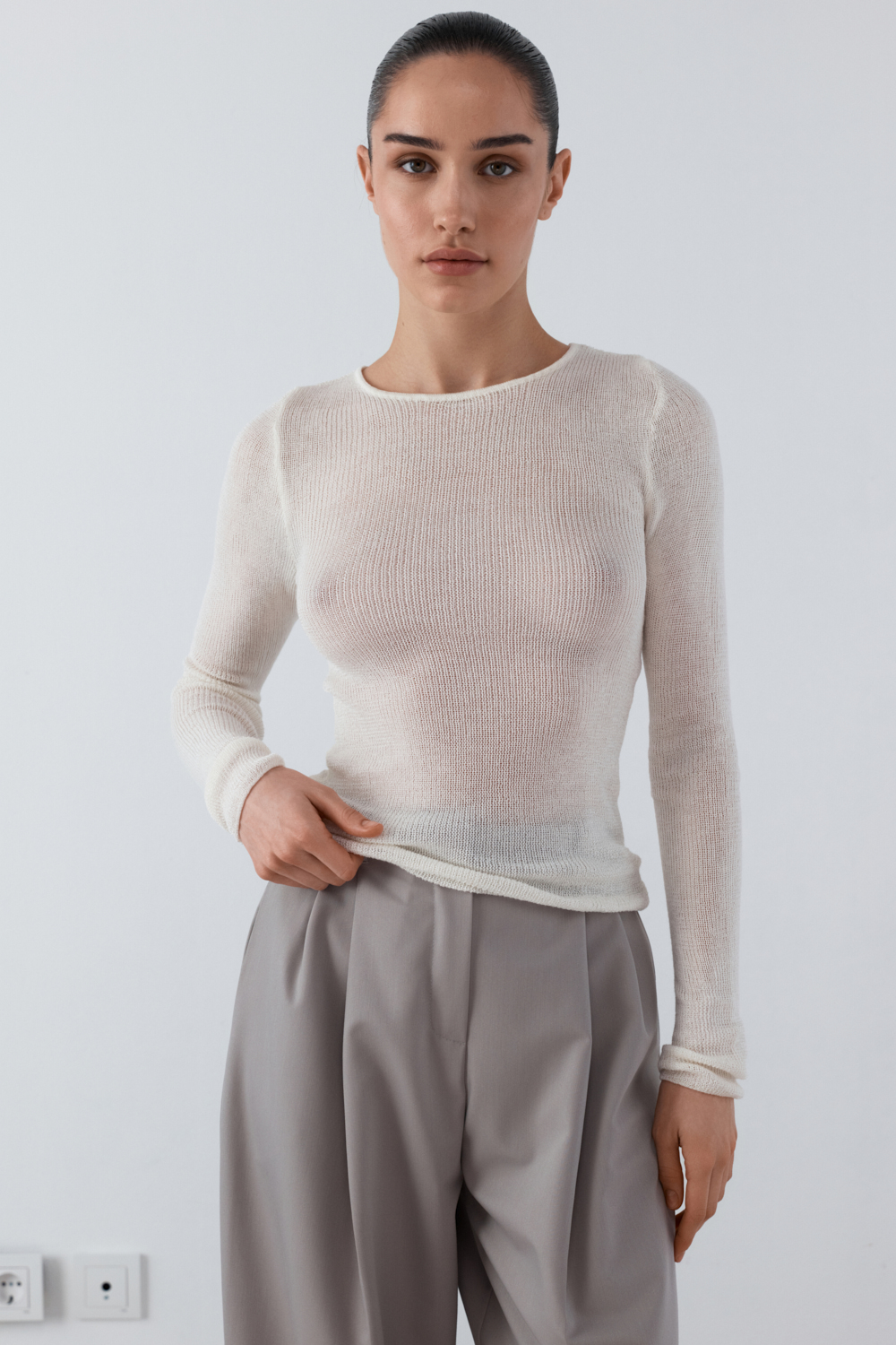 ДЖЕМПЕР НАПІВПРОЗОРИЙ