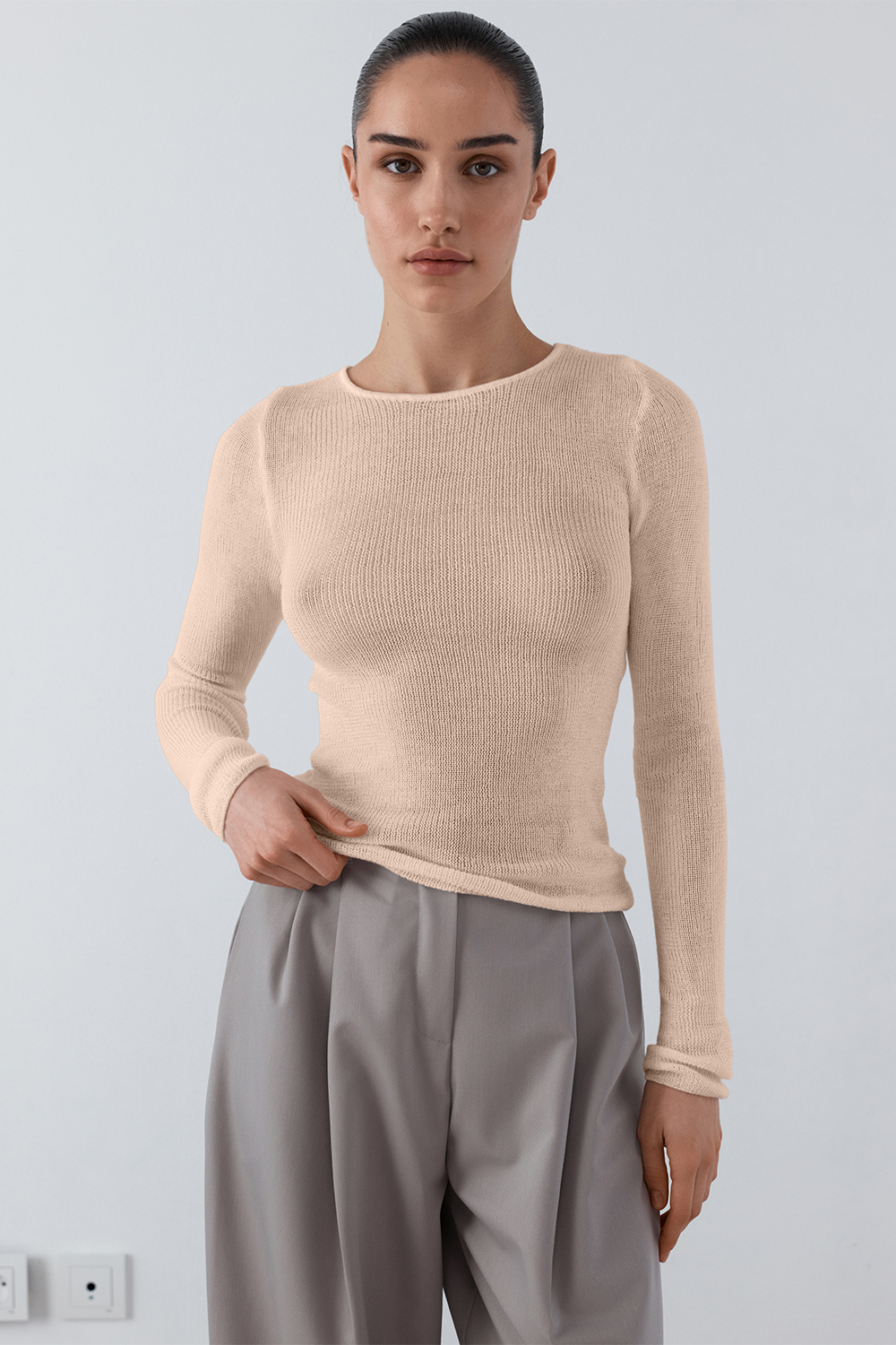 ДЖЕМПЕР НАПІВПРОЗОРИЙ