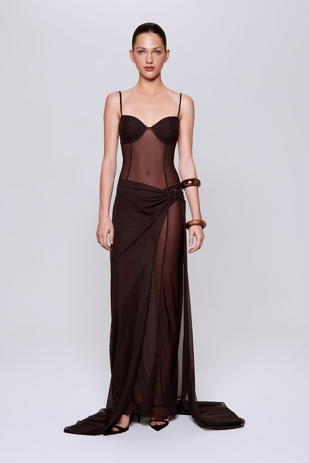 СУКНЯ МАКСІ ЗІ ШЛЕЙФОМ