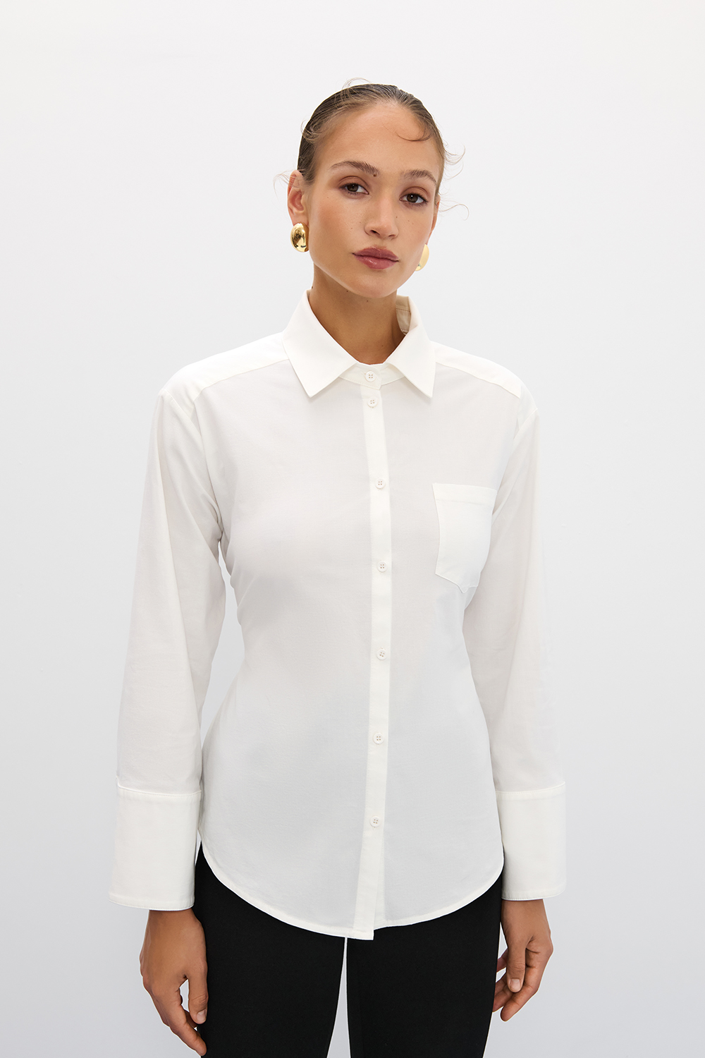 СОРОЧКА OVERSIZE ІЗ ЗАВ'ЯЗКАМИ ПОЗАДУ