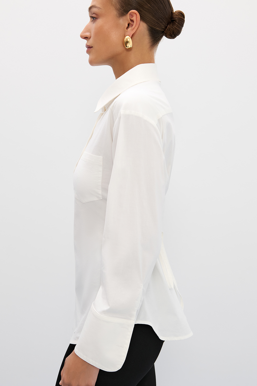 СОРОЧКА OVERSIZE ІЗ ЗАВ'ЯЗКАМИ ПОЗАДУ