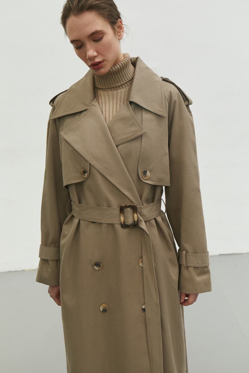 未使用 Kirov SHAREEF OVER SIZE TRENCH COAT Kimi + Kai Women's 