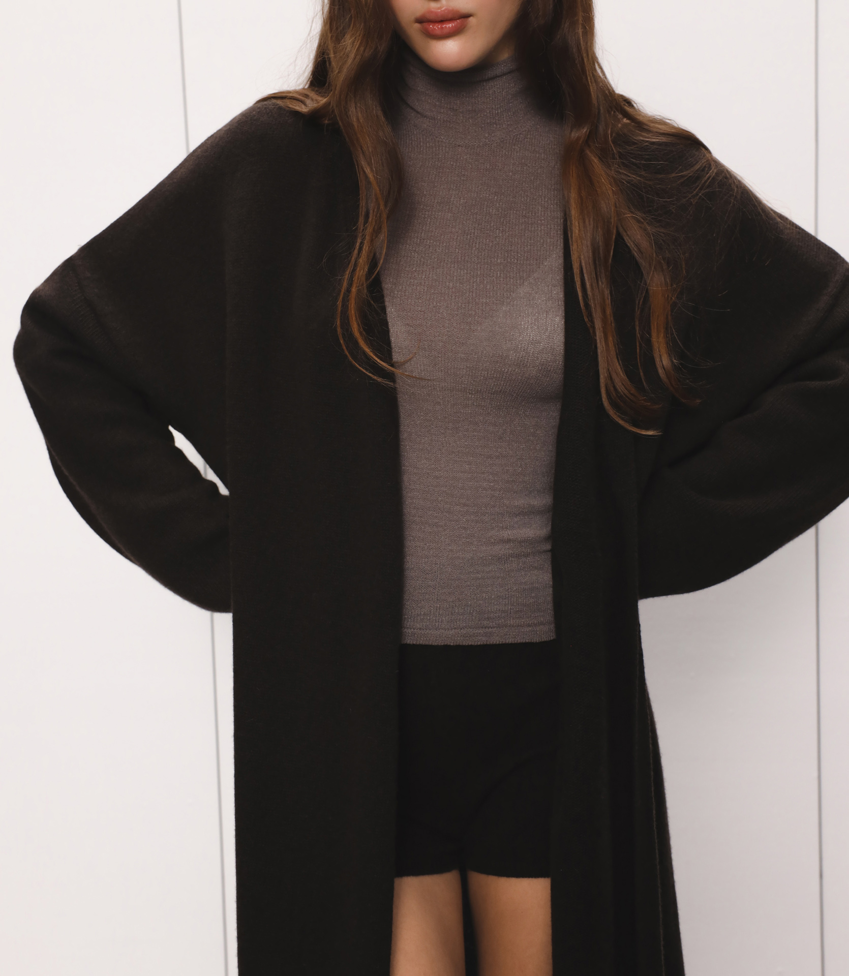 КАРДИГАН МАКСІ ІЗ ДОДАВАННЯМ ВОВНИ ЯГНЯТИ